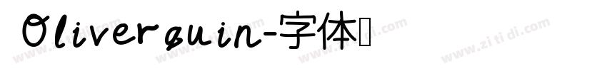  Oliverquin字体转换